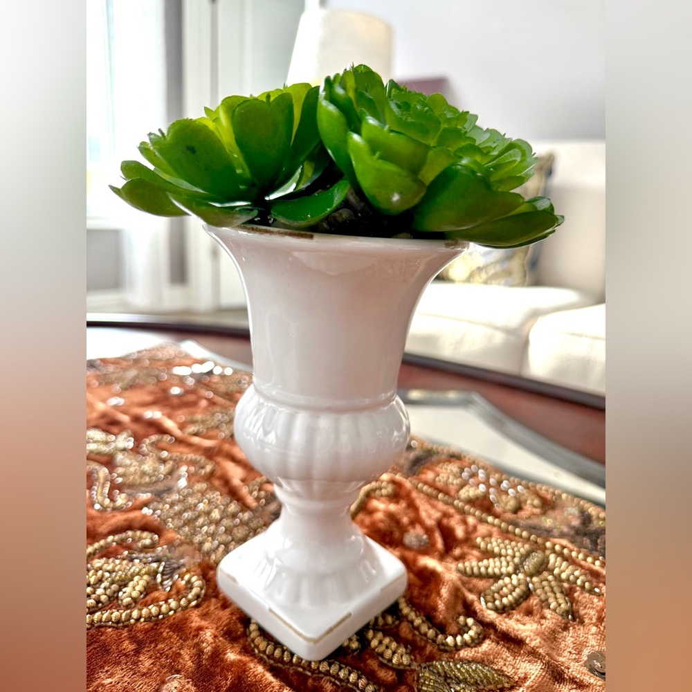 Flower White Vase